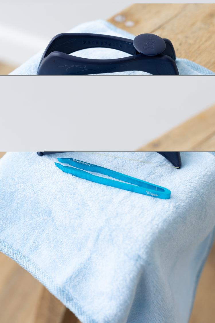 Slique® סליק מארז הסרת שיער בחוט ופינצטה לעור עדין