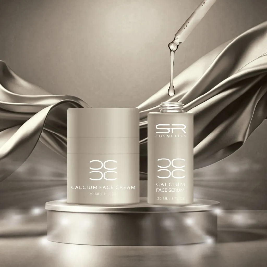 S.R COSEMTICS מארז קרם וסרום מבוססי סידן CALCIUM