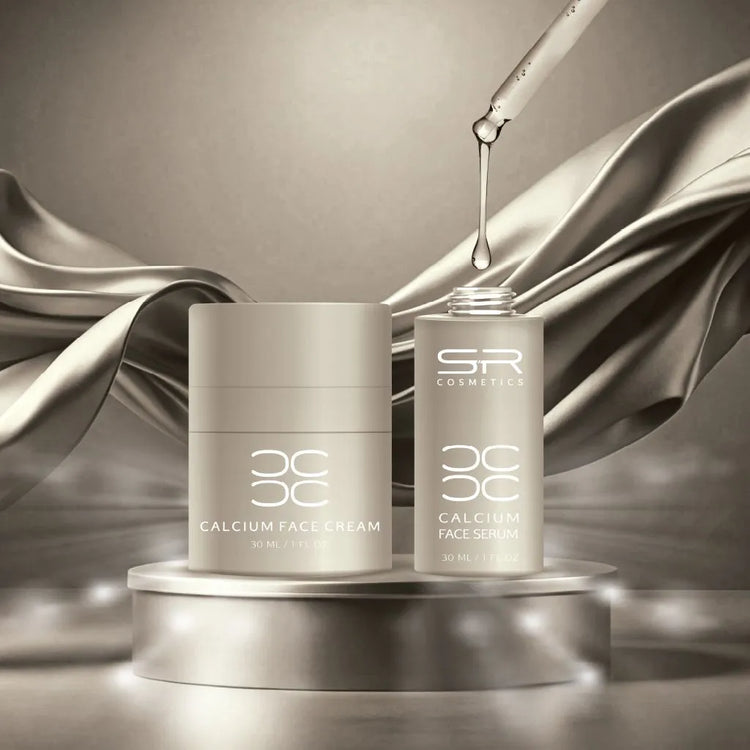 S.R COSEMTICS מארז קרם וסרום מבוססי סידן CALCIUM